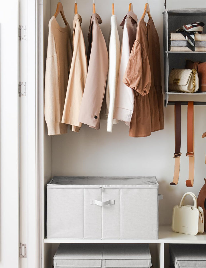 StorageWorks Schuh Organizer für Schrank, extragrosse Schuhaufbewahrungsbox für bis zu 24 Paar, plat