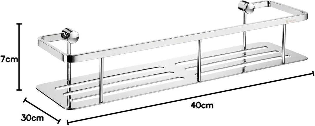 SMEDBO Sideline Design Seifenkorb poliert, Messing, Silber, 45.5 x 10.7 x 8 cm 45.5 x 10.7 x 8 cm Si