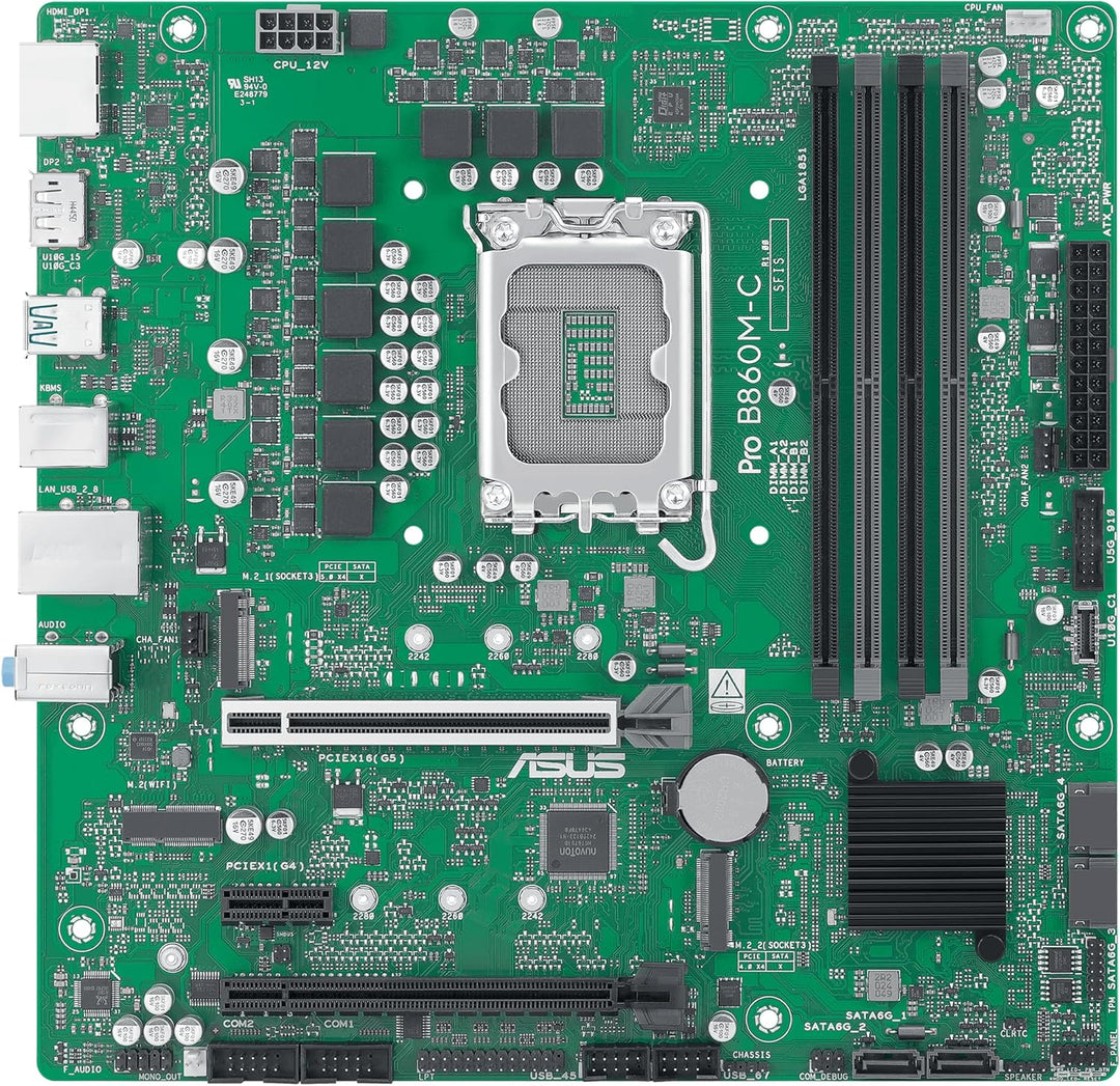 ASUS PRO B760M-C CSM Business Mainboard Sockel Intel LGA 1700 (mATX, CSM, Control Center Express, CO
