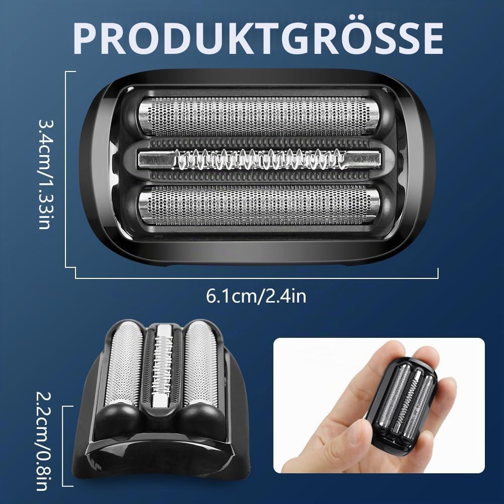 ACWOO Braun Series 6 Scherkopf, Scherkopf Braun Serie 5, Elektrorasierer, Ersatzscherteil Kompatibel