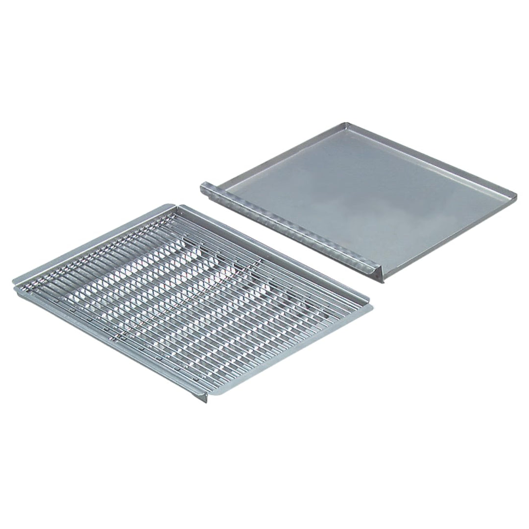 Rost-Set für 3-flammigen Gastrobräter mit Flammenabdeckung, Edelstahl | Für 3-flammige Gastrobräter,