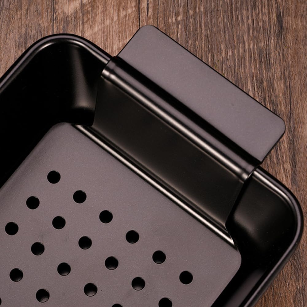 Hackbratenform mit Ablaufschale, 22,9 x 12,7 cm, grosse BPA-freie Ofen-Kastenform zum Backen, Brot,
