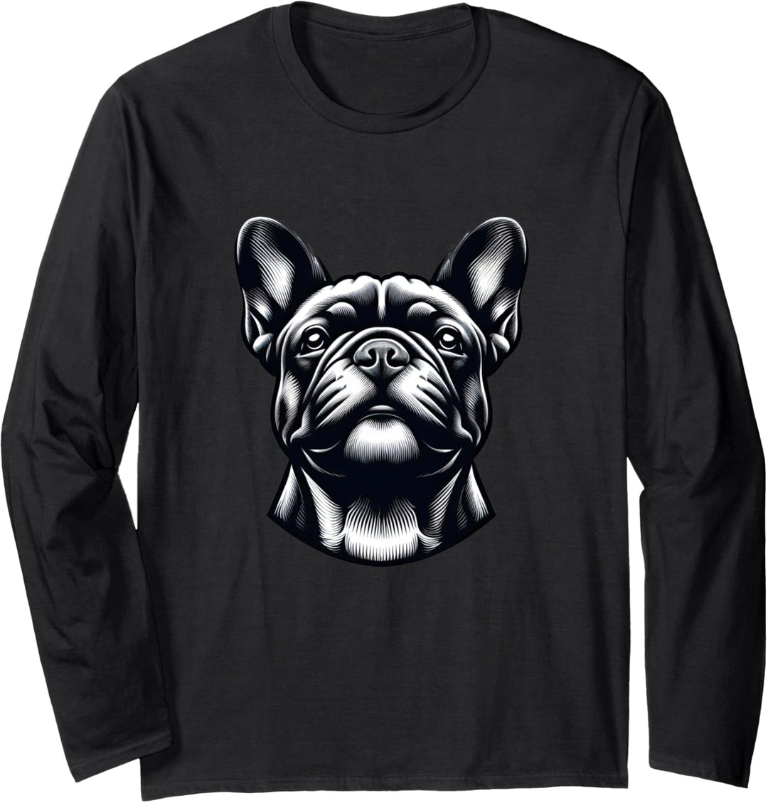 Frenchie Haustier Französische Bulldogge Rasse Hund Papa Mama Tierfreund Langarmshirt
