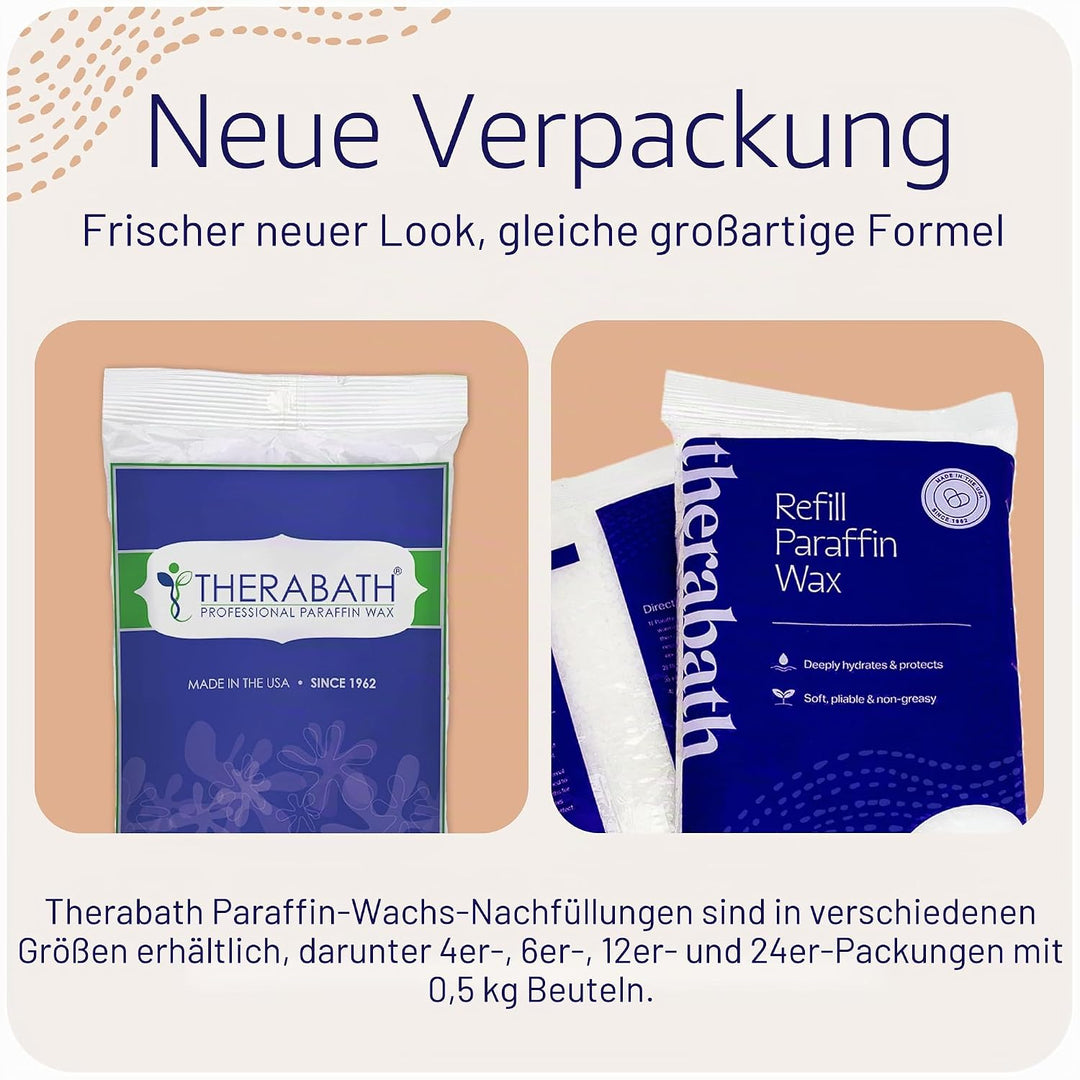 Therabath mit 1,8 kg. Paraffin ohne Duftstoffe