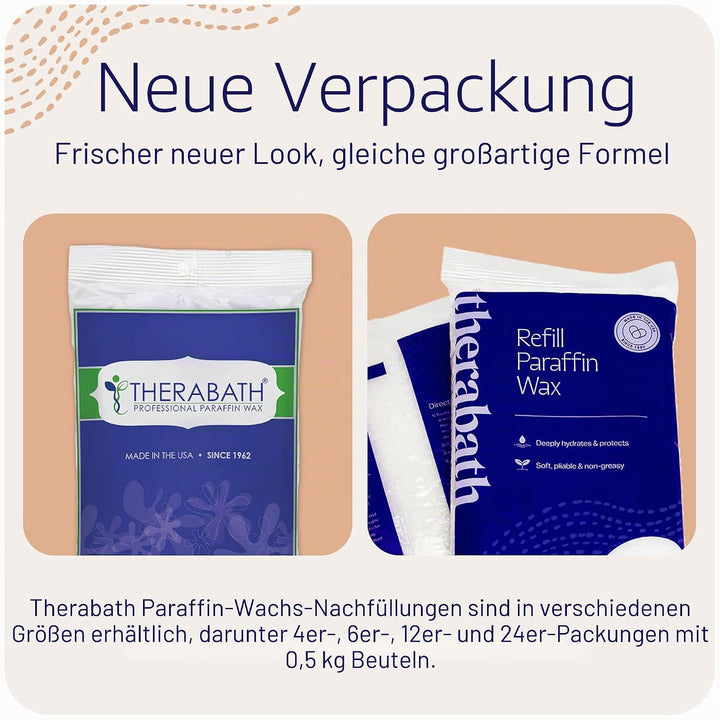 Therabath mit 1,8 kg. Paraffin ohne Duftstoffe