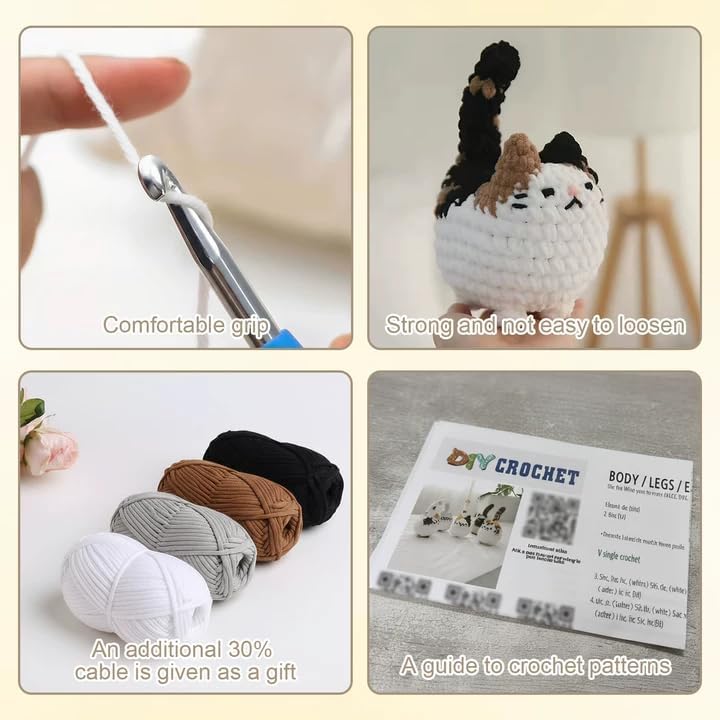 Häkelset Für Anfänger,Erwachsene Kinder Häckel Kit Für Anfänger,Kann Als Geschenk Verwendet Werden H