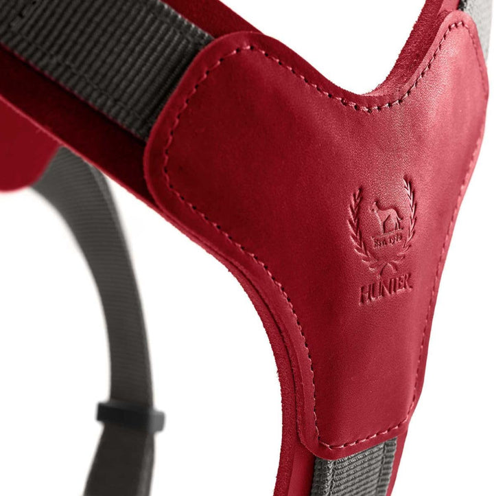 HUNTER AALBORG MIXED Hundegeschirr, S, rot/grau, 46 - 67 cm rot/grau 46 - 67 cm, rot/grau 46 - 67 cm