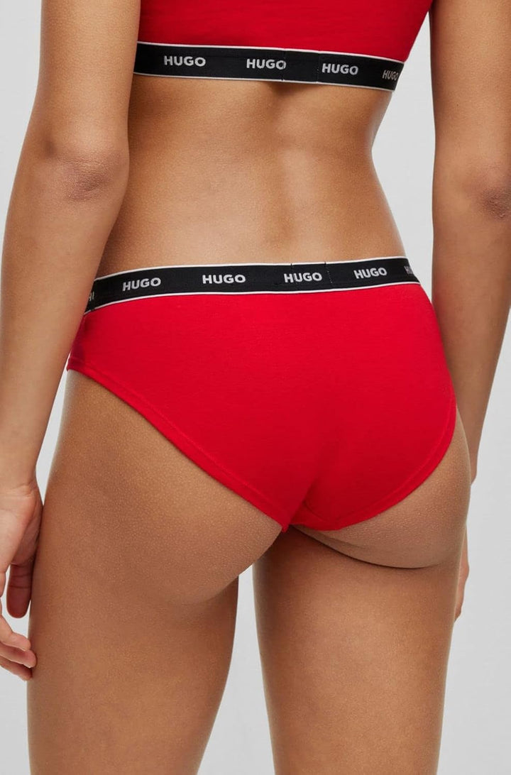 HUGO Damen Triplet Brief Stripe Brief XL Open Miscellaneous977, XL Open Miscellaneous977