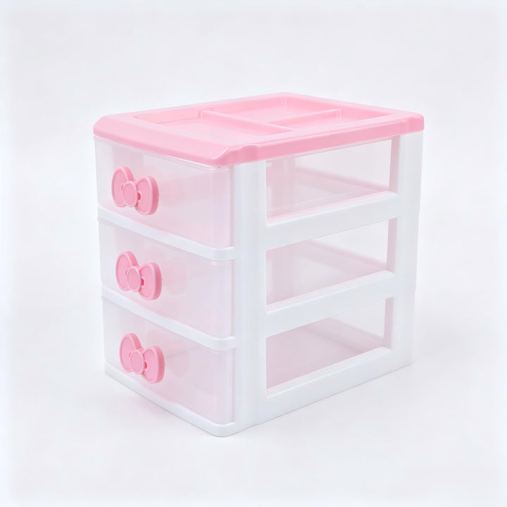 Schöne Mädchen rosa Farbe Kawaii &amp; niedliche Desktop-Schublade Aufbewahrungsbox Empfänger Organizer
