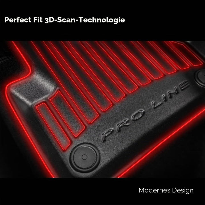 FROGUM ProLine 3D Gummimatten Exklusiven Auto Fussmatten Autofussmatten für SEAT Leon III/Cross Spor