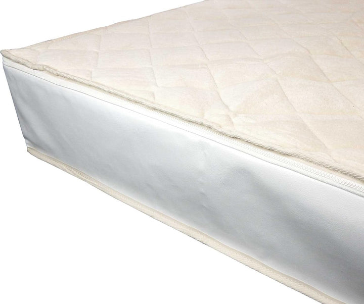 Frottee Wasserbettbezug Auflage Bezug Baumwolle für Wasserbett Rundumbezug (100 x 200 cm), 100 x 200