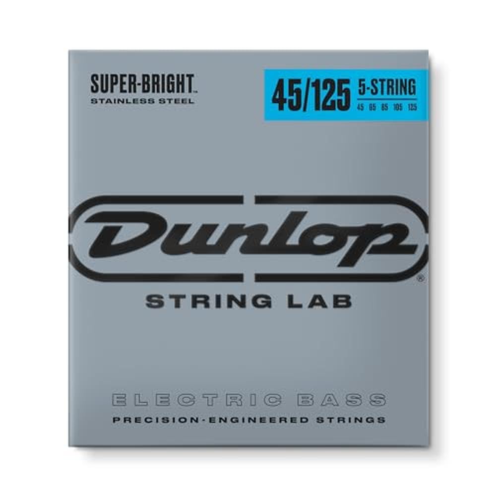 Jim Dunlop Saite DBSBS45125 Md-5 / Kontrabass aus superblankem Edelstahl 45 - 125 Stainless Steel, 4