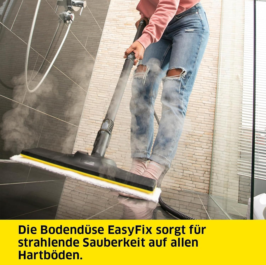 Kärcher Dampfreiniger SC 2 Deluxe, Flächenleistung: ca. 75m², Tank: 1 l, Dampfdruck: max. 3,2 bar, A
