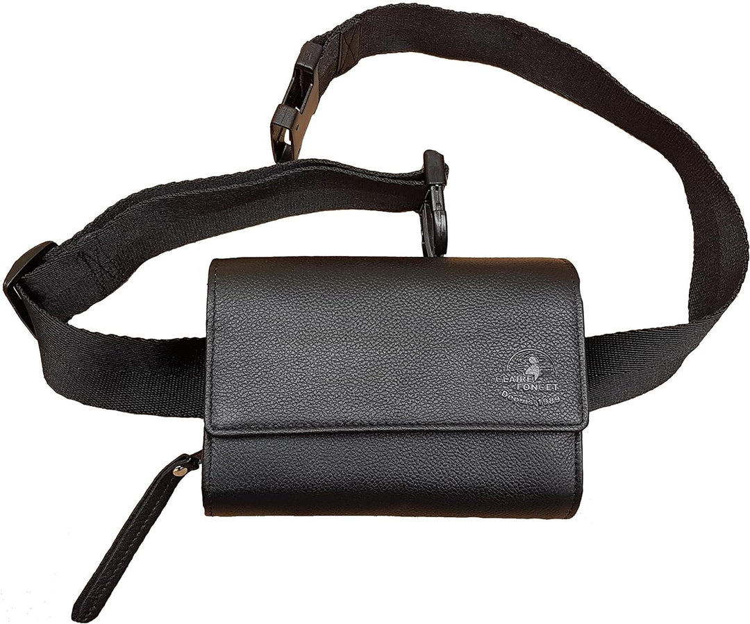 CLAIRE-FONCET Hochwertige Rindsleder Kellnertasche, Kellnergeldbörse, Kellnergeldbeutel, Ohne 5 Euro