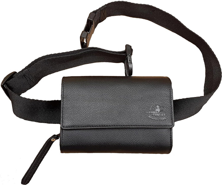 CLAIRE-FONCET Hochwertige Rindsleder Kellnertasche, Kellnergeldbörse, Kellnergeldbeutel, Ohne 5 Euro