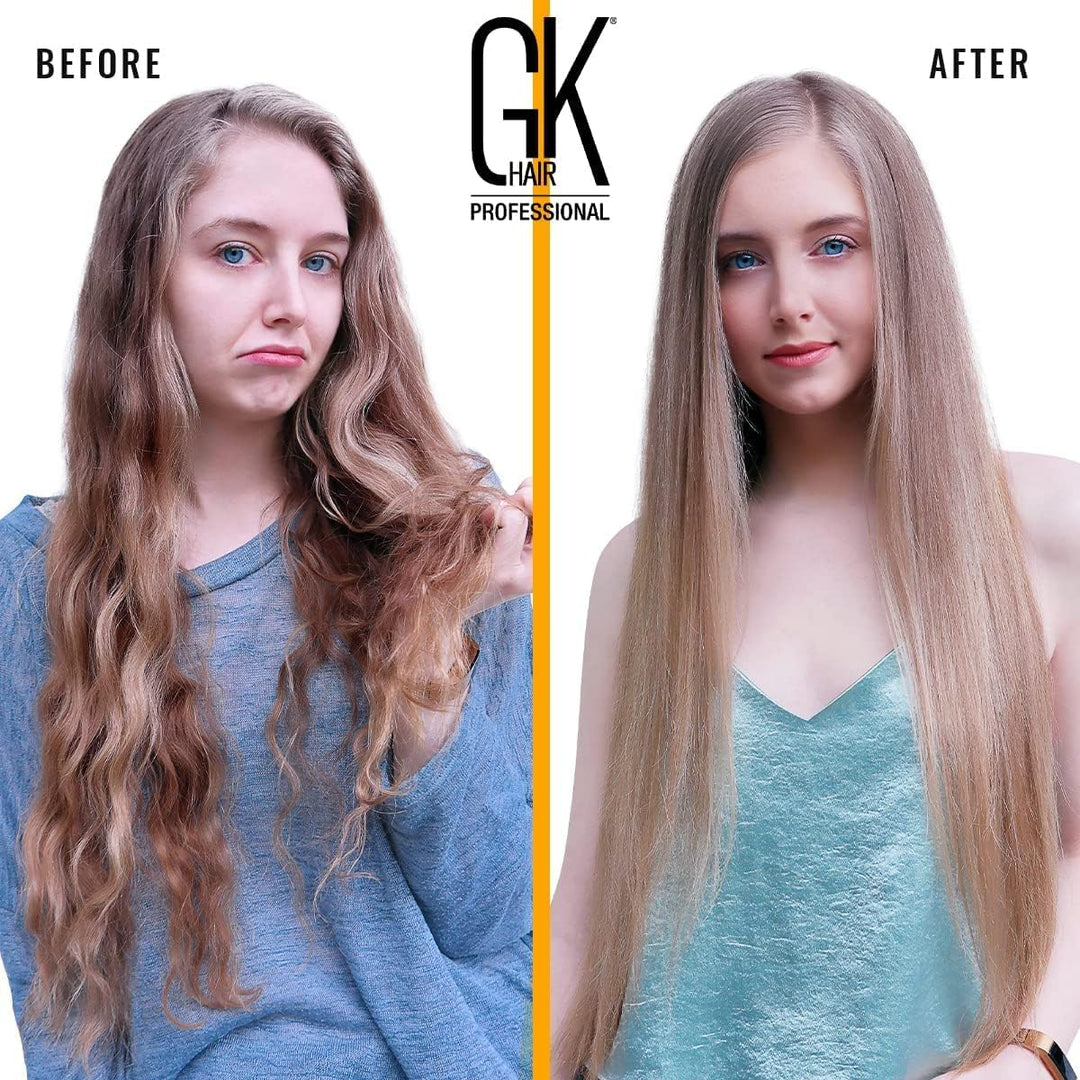 GK HAIR Global Keratin The Best Professional Hair Kit (1000ml/33.8 Fl Oz) zum Glätten, Glätten von K