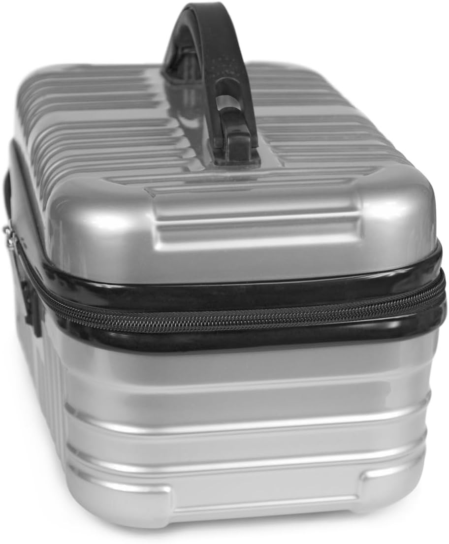 KINSTON Hartschalen Vanity Case PC/ABS – Kosmetikkoffer mit Zahlenschloss – Reisetäschchen mit Reiss