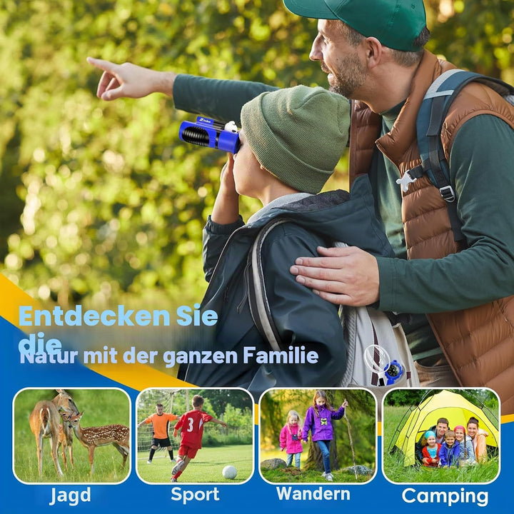 Fernglas für Kinder, Spielzeug für 3–12 Jahre alte Mädchen und Jungen, Vogelbeobachtung, Wandern, 4,