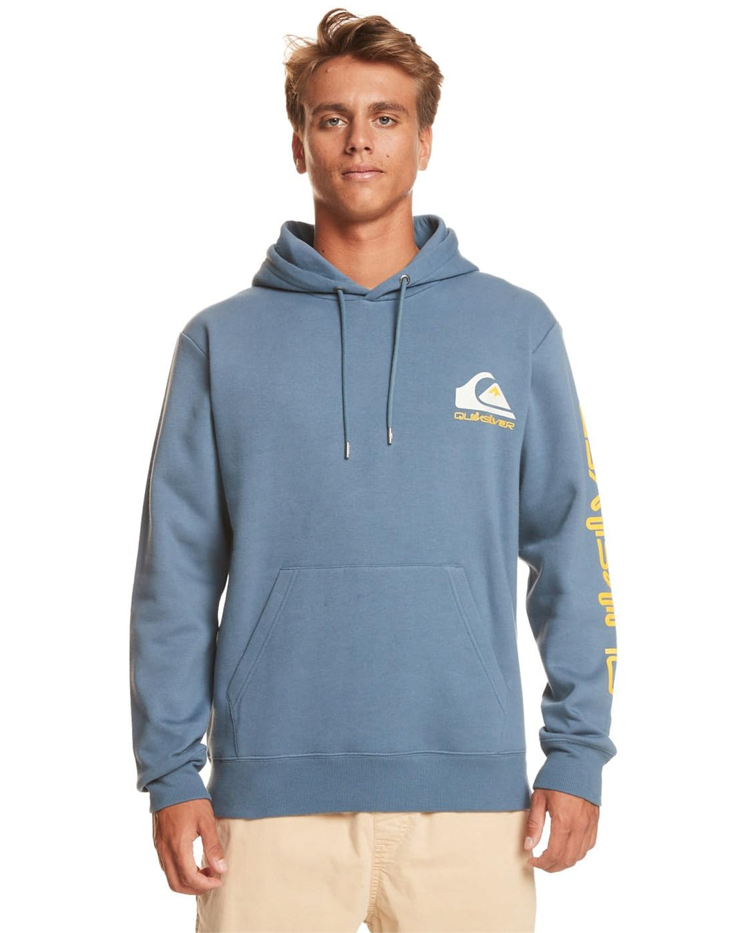 Quiksilver Herren Mw Logo Hoody Hooded Fleece Sweatshirt Pullover (1er Pack) L Bering Sea, Bering Se