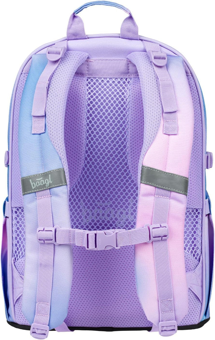 Baagl Schulrucksack Set Jungen Mädchen 3 Teilig, Schultasche für Grundschule Volksschule, Grundschul