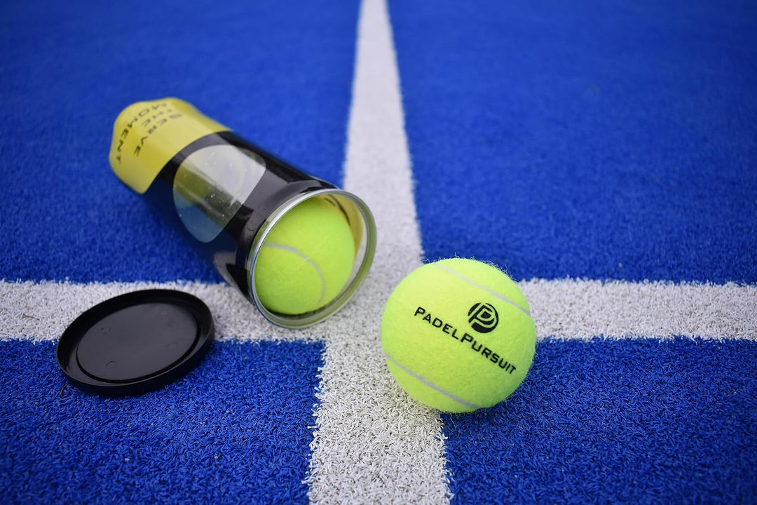 PadelPursuit Training - Padel Bälle für Trainingsspiele, 3x3er Dose, 9 Padel Tennis Bälle