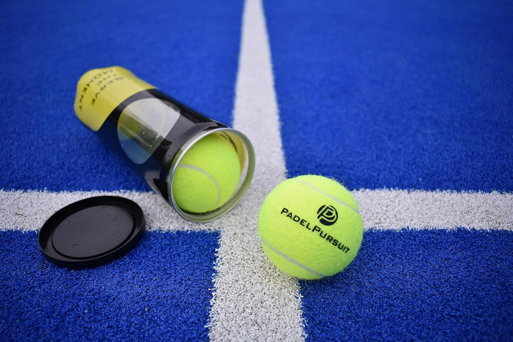 PadelPursuit Training - Padel Bälle für Trainingsspiele, 3x3er Dose, 9 Padel Tennis Bälle