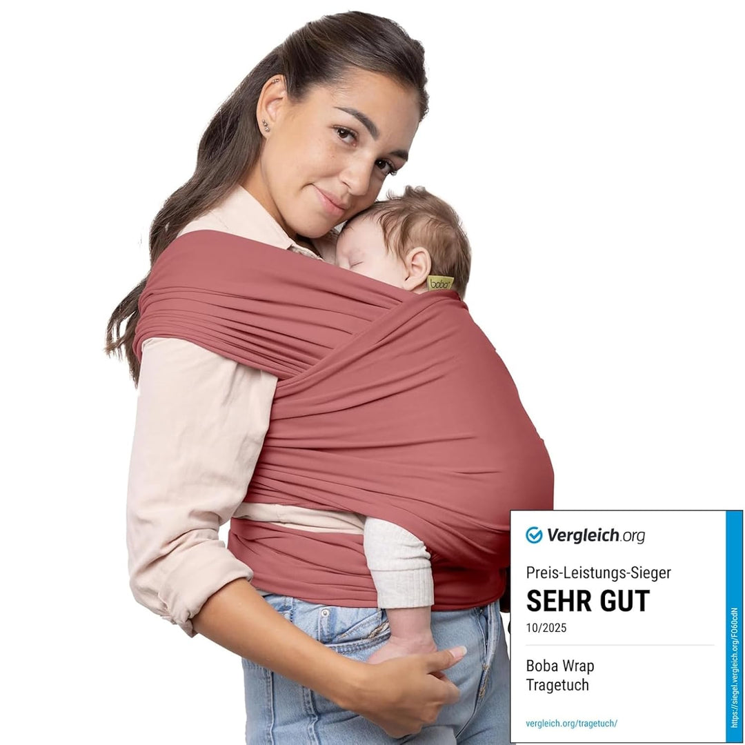 Boba Baby Tragetuch Neugeborene - Elastisches Babytragetuch und Stilltuch für Unterwegs - Einfach zu