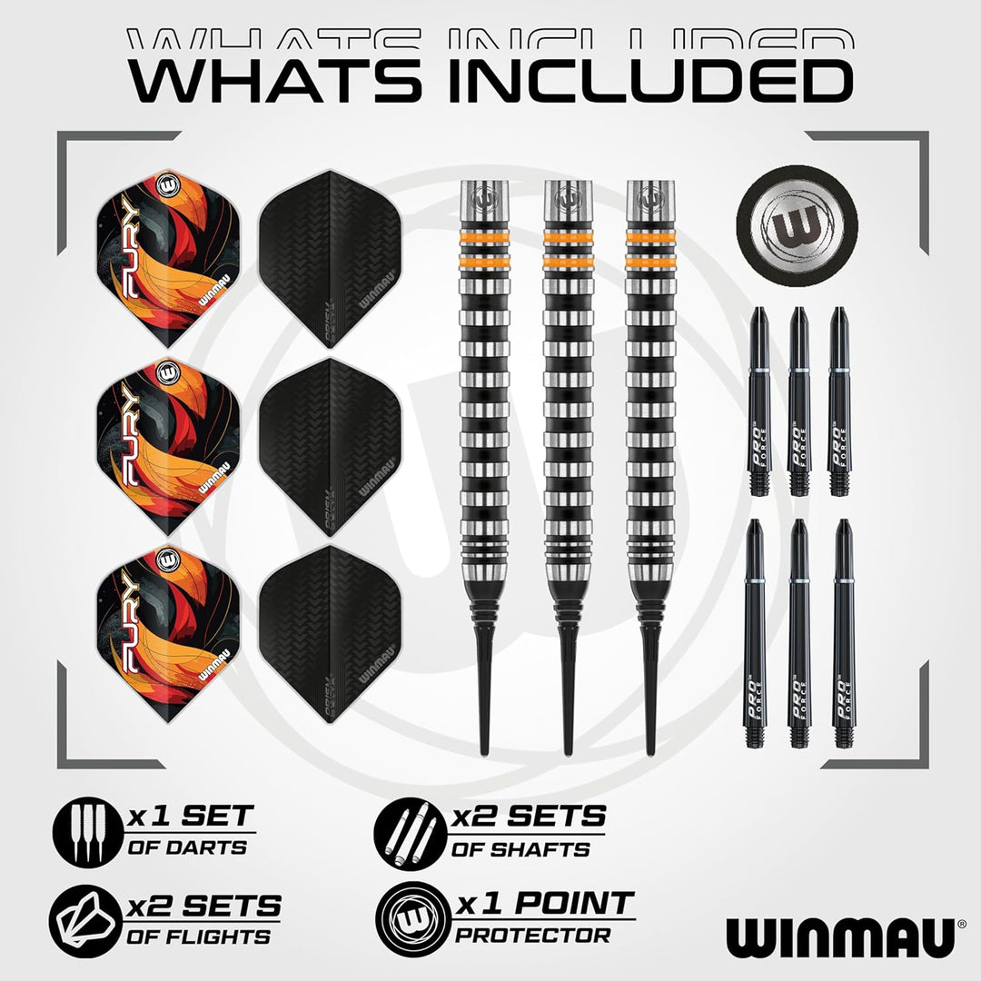WINMAU Softdart Fury mit 90% Tungsten 20gr, 20gr