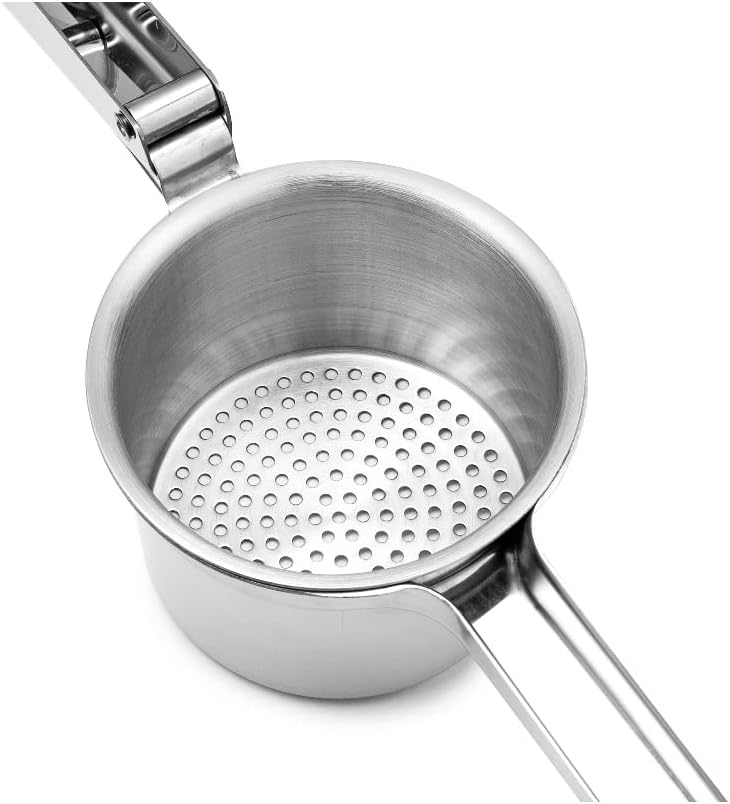 Forgast Kartoffelpresse | Edelstahl | Spätzlepresse für Kartoffelpüree, Obstsäfte, Gemüsebrei & Püre