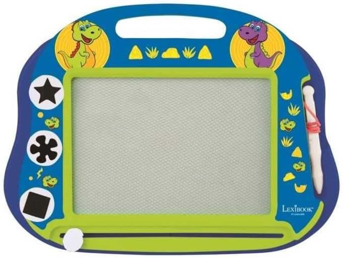 Lexibook CRDINO550 Dinosaur Magische magnetische Zeichentafel, Magnettafel für Kinder, künstlerische