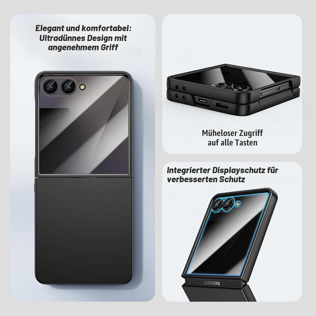 Doeshine für Samsung Galaxy Z Flip 7 Hülle, Anti-Peeping Displayschutzfolie, Ultra Dünn, Lightweight