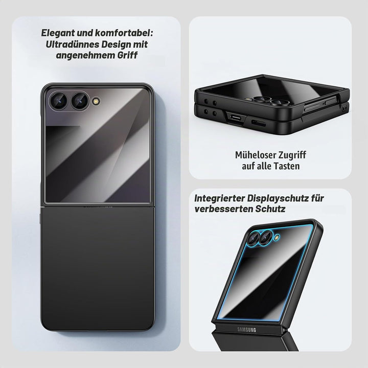 Doeshine für Samsung Galaxy Z Flip 7 Hülle, Anti-Peeping Displayschutzfolie, Ultra Dünn, Lightweight