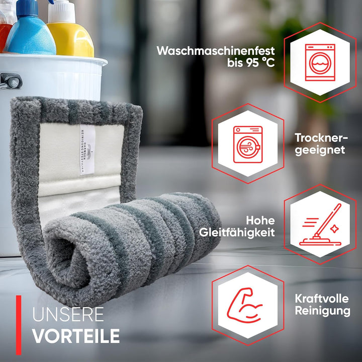 Wischmopp Bezug für Starke Verschmutzungen - Bodenwischer, Wischbezug von WOWtowelz – 40 cm Variante