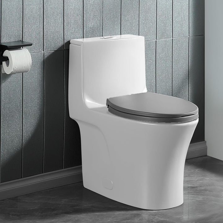 WC-Sitz Soft Close, Soft Close WC-Sitz mit Schnellverschluss für einfache Reinigung, Standard-Klo-To