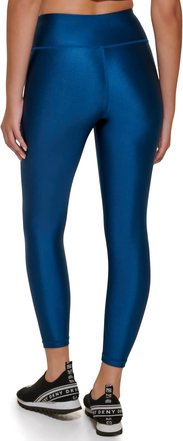 DKNY Damen High Waist Leggings S Poseidon, S Poseidon