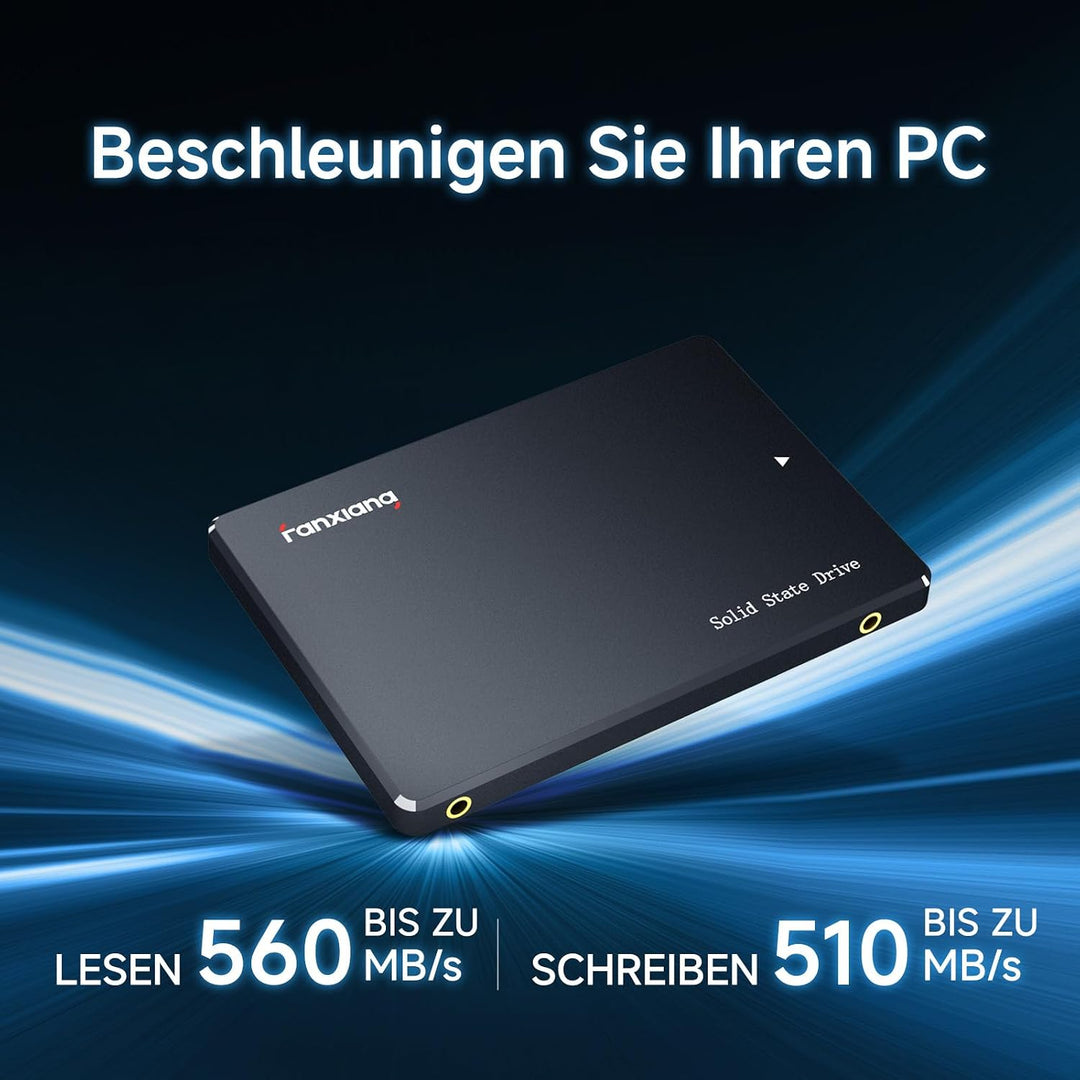 fanxiang SATA SSD 2TB 2,5 Zoll Interne SSD 550 MB/s Lesen, 500 MB/s Schreiben, Festplatte für schnel