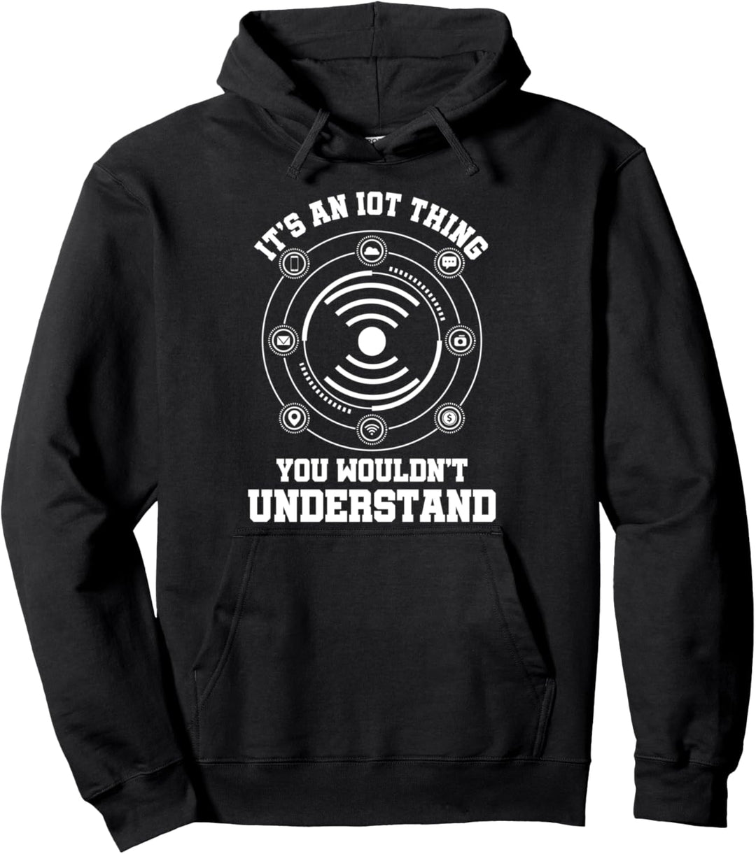 Internet Der Dinge Technologie IoT Allesnetz IT Zukunft IdD Pullover Hoodie