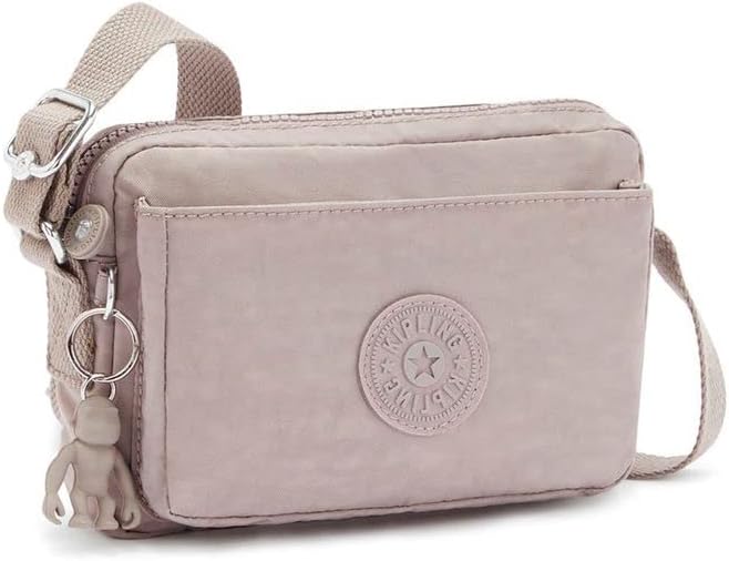 Kipling Damen Abanu Crossbody, Grau Gris, 20x13.5x7.5 cm (B x H x T) Grey Gris, Grey Gris