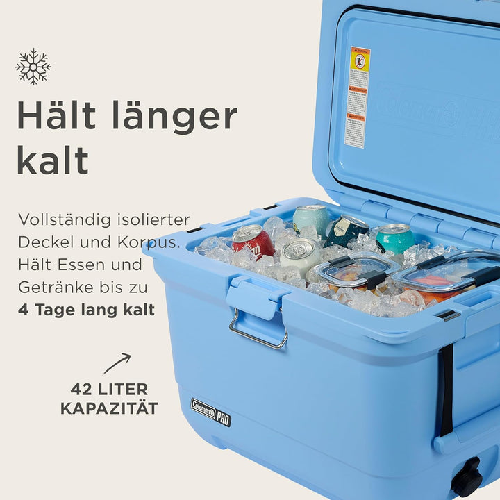 Coleman PRO Hochleistungs-Kühlbox | 24L - 52L Fassungsvermögen | Hält EIS bis zu 5 Tage lang | Volls