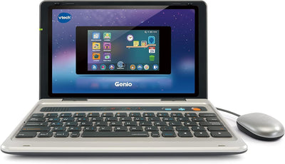 VTech Genio Lernlaptop – Lerncomputer mit Internetzugang, Textprogramm und Lerninhalten zu Buchstabe