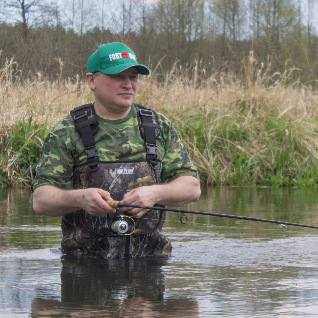 Wathose Neopren 5mm Herren Anglerhose mit Eva Stiefel Gr 41-47 wasserdichte Watthosen Fischer Teich