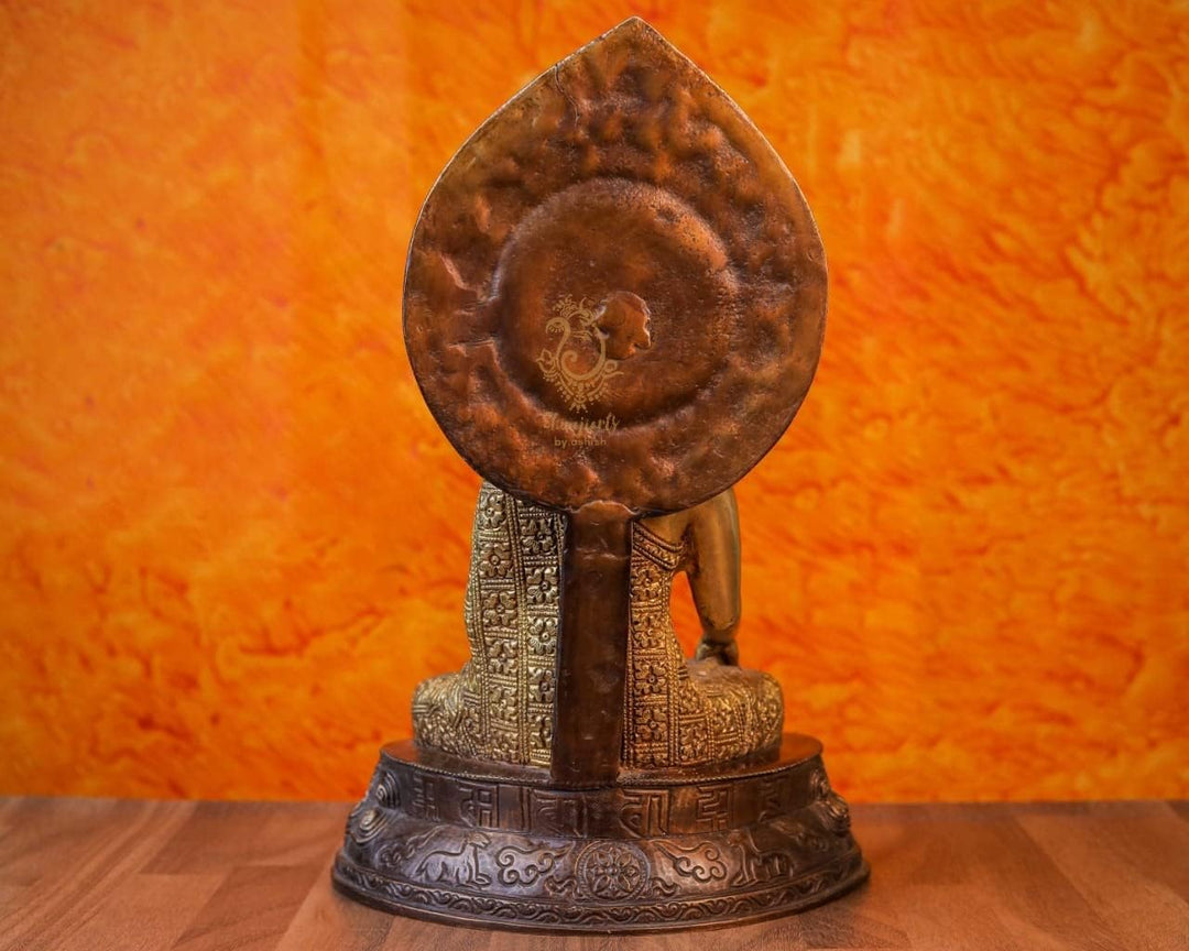 SHIVAJI ARTS Buddha-Statue, 35 cm, grosser Buddha, Buddhismus, Gott, religiöses Geschenk, Shakyamuni