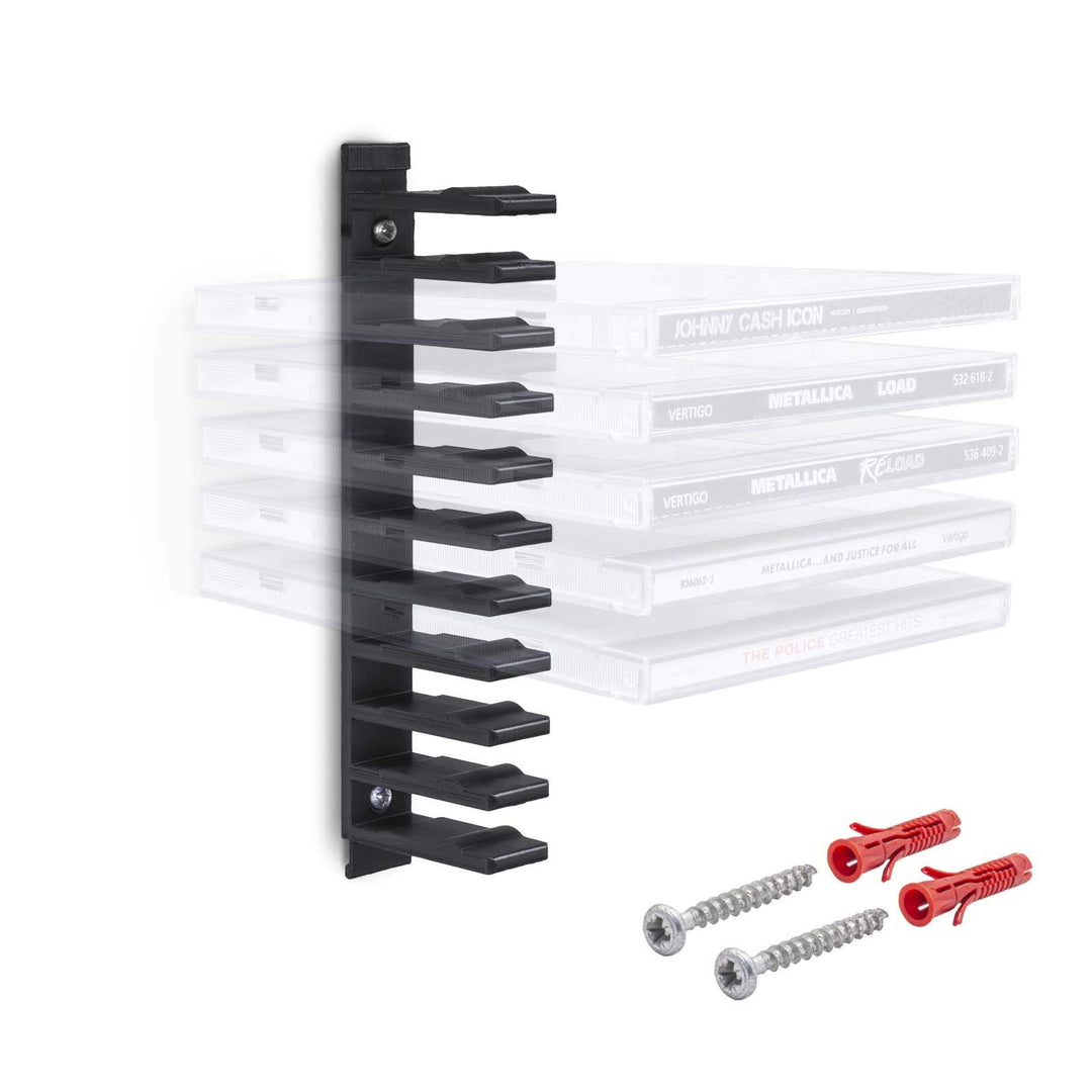 Mobilefox Floating Wandhalterung Modular Halterung Träger Schwarz passend für Musik CD Hüllen, Schwa