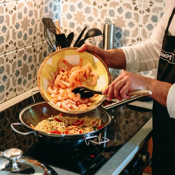 Silampos 3in1 Multifunktionaler Edelstahl-Wok Cataplana - 18/10 Edelstahl, Made in Portugal
