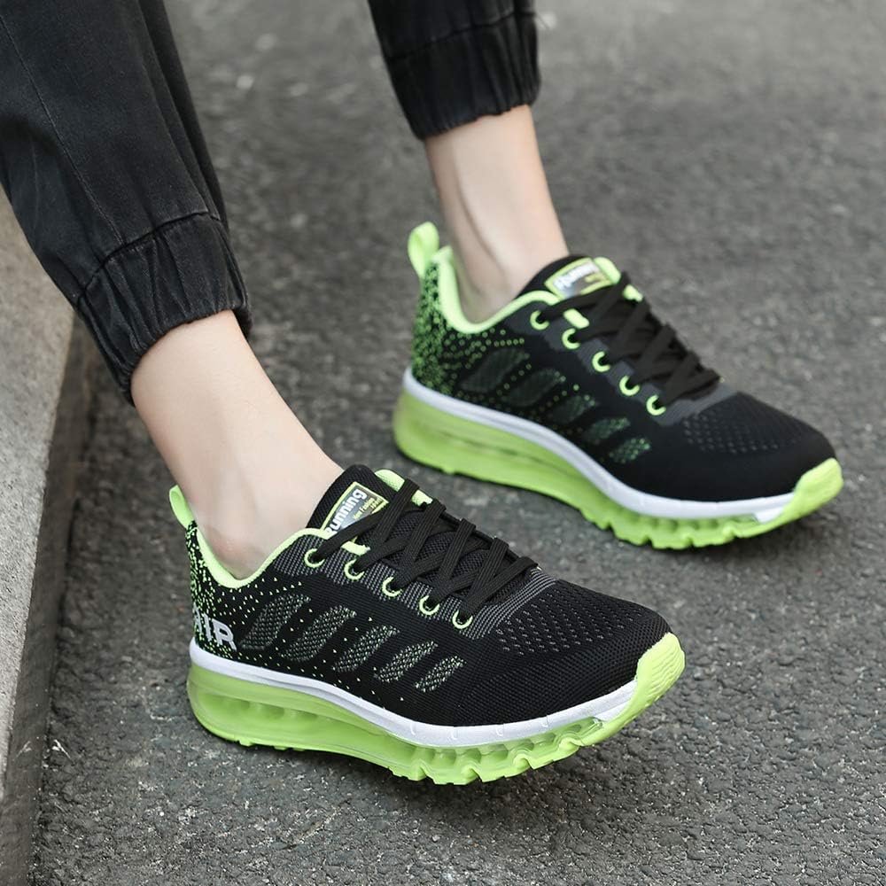 frysen Herren Damen Sportschuhe Laufschuhe mit Luftpolster Turnschuhe Profilsohle Sneakers Leichte S