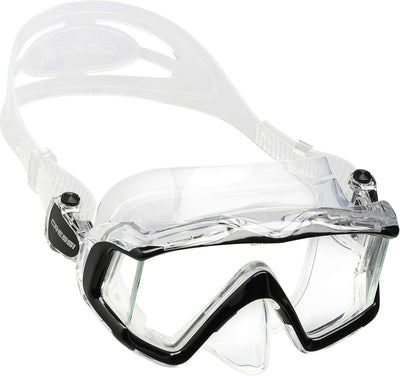 Cressi Panorama-Maske und Trocken-Schnorchel-Set zum Schnorcheln, Tauchen, Pano 3 & Supernova Dry: e