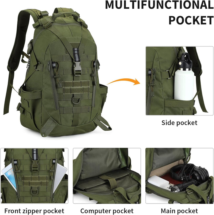 HUNTVP Militär Rucksack 30L 35L Taktischer Rucksack 30L 35L Wanderrucksack Herren Bundeswehr Rucksac