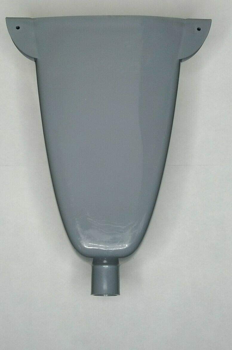 Varile Kunststoff Urinal glänzend, Pissuar Wasserlos für WC Kabinen Grau, Grau