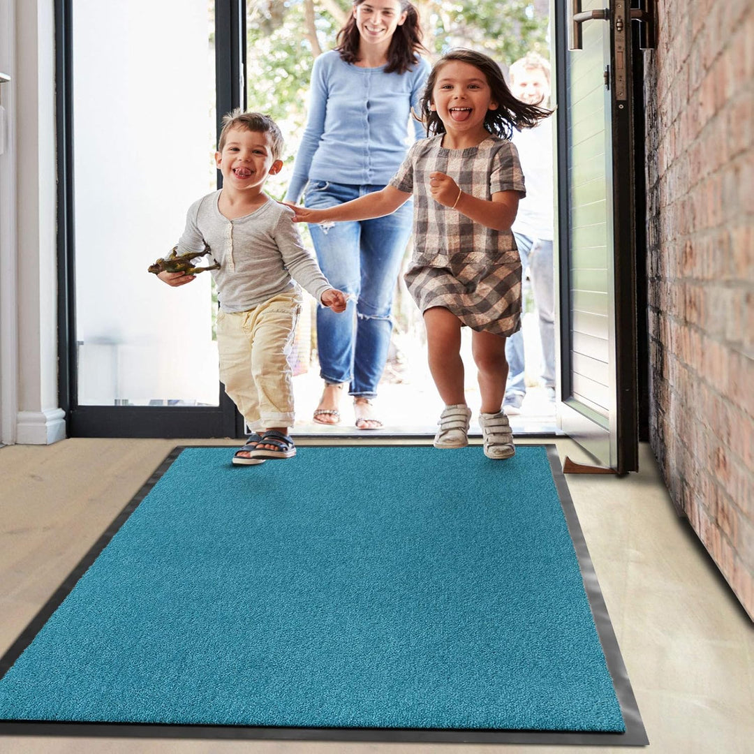 Floordirekt Schmutzfangmatte Monochrom | Fussmatte in 10 Grössen & 8 Farben | Türmatte für innen & a