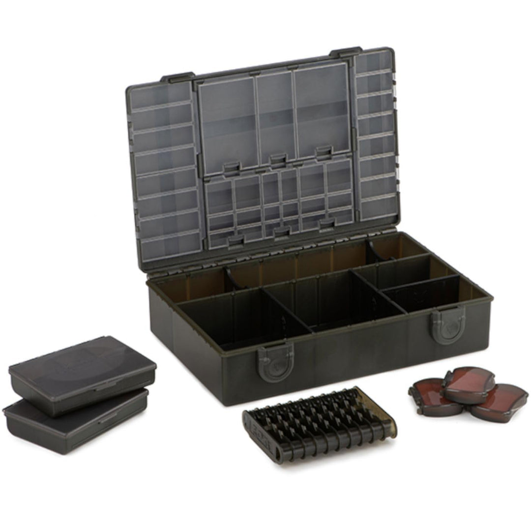 Fox Edges Loaded Medium Tackle Box 27x19x7cm - Angelbox für Karpfenzubehör, Tacklebox zum Karpfenang